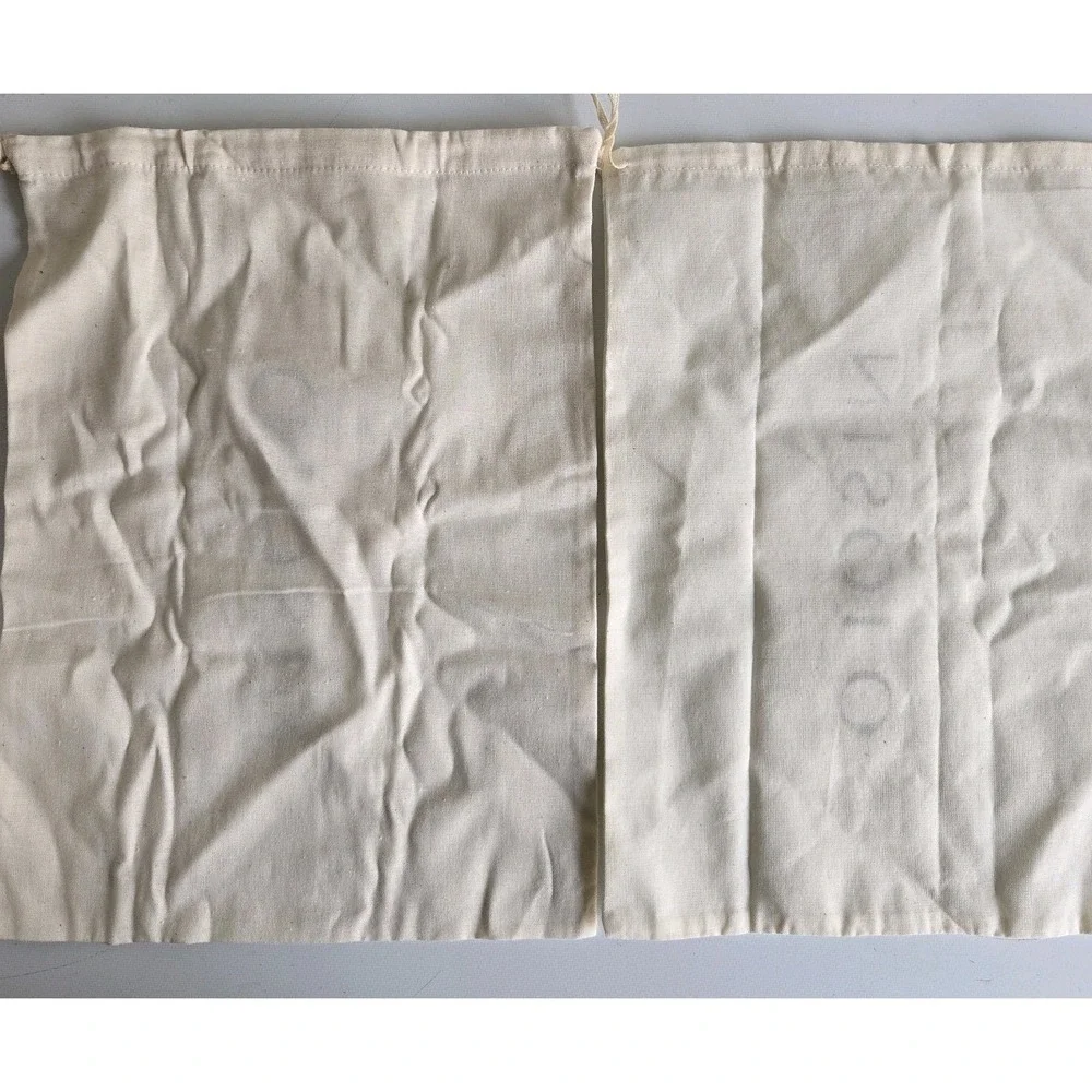 2 Nisolo Linen Shoe Dust Bag 14.5